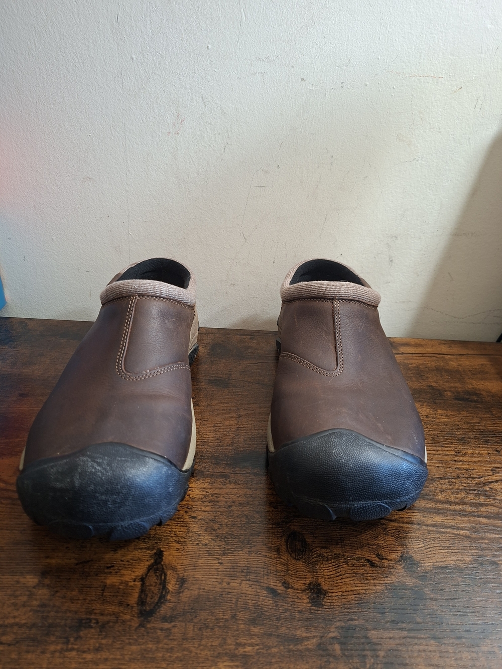 KEEN Targhee II Clogs Men’s Size 14 US / 13 UK Dark Brown Leather Slip-On Mule S